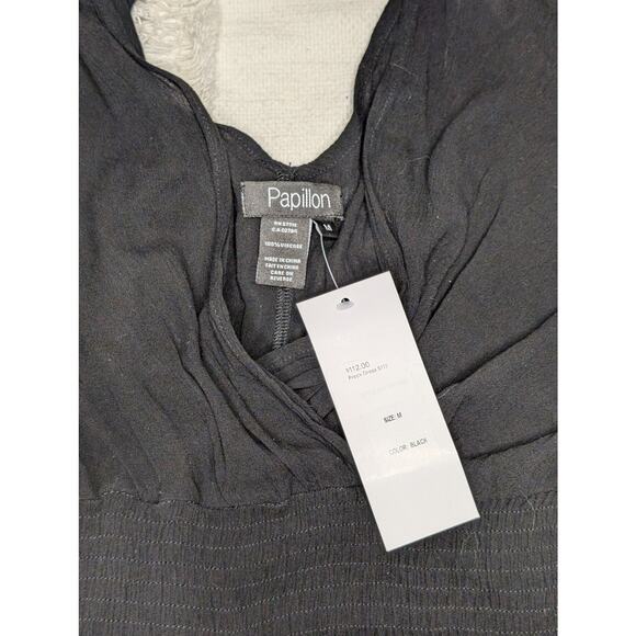 Papillon Short Sleeve Jumpsuit in Black - Picture 2 of 5